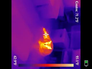 Thermal image scan