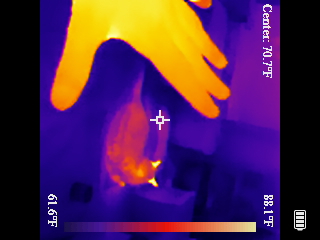 Thermal image scan