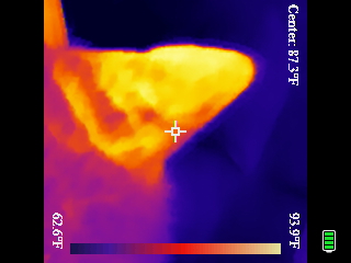 Thermal image scan