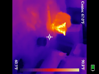 Thermal image scan